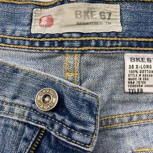 Vintage BKE 67 Tyler Jeans Mens 38x36 X-Long Blue Denim Bootcut Style Y2K Style